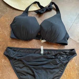 Victoria Secret Classy Black Bikini Size XL / 38D